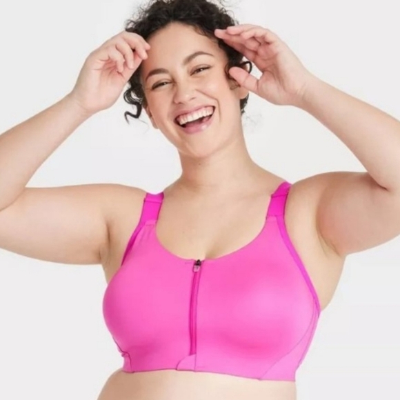 NWT All In Motion Women's High Support Sculpting Pink Bra 36DD - Picture 1 of 11